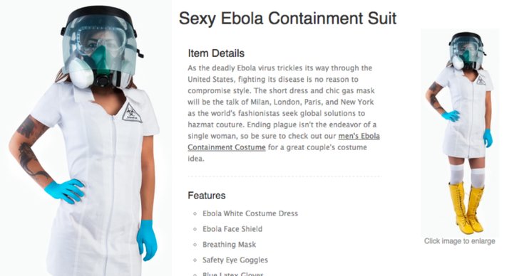 Ebola, Halloween